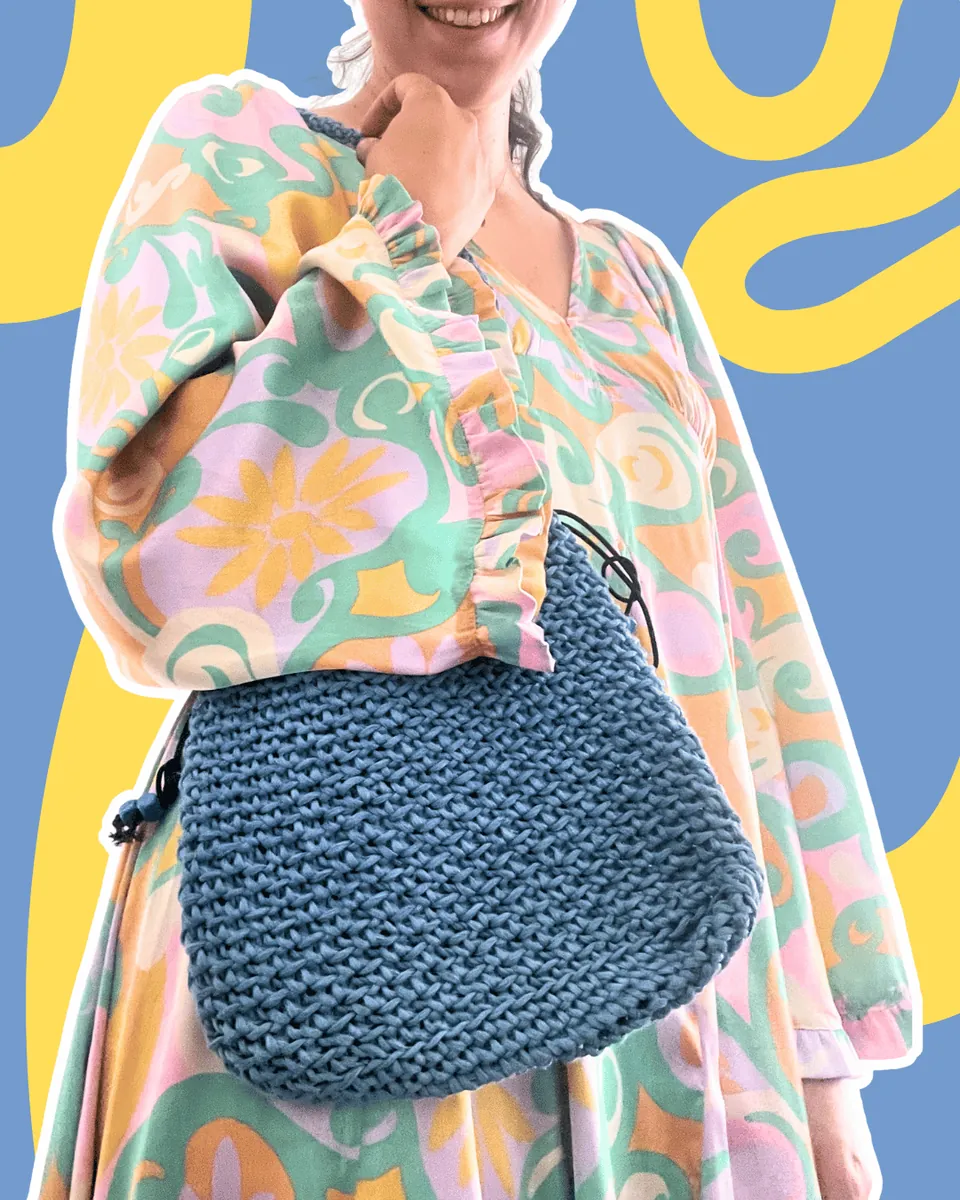 Borsa a Secchiello Crochet "Ocean Vibe" — foto 2