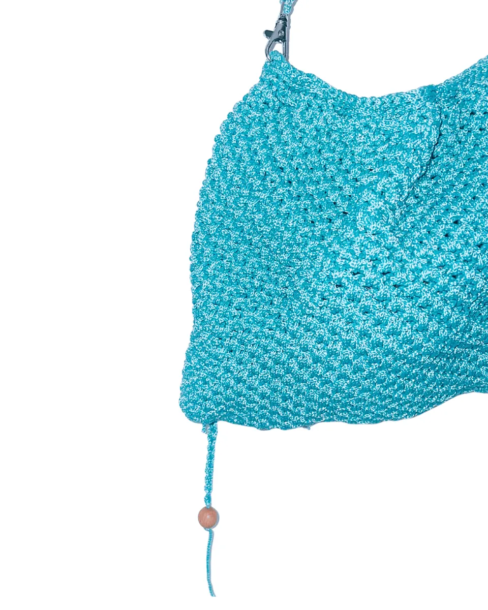 Borsa Crochet "Turquoise Breeze" — foto 7