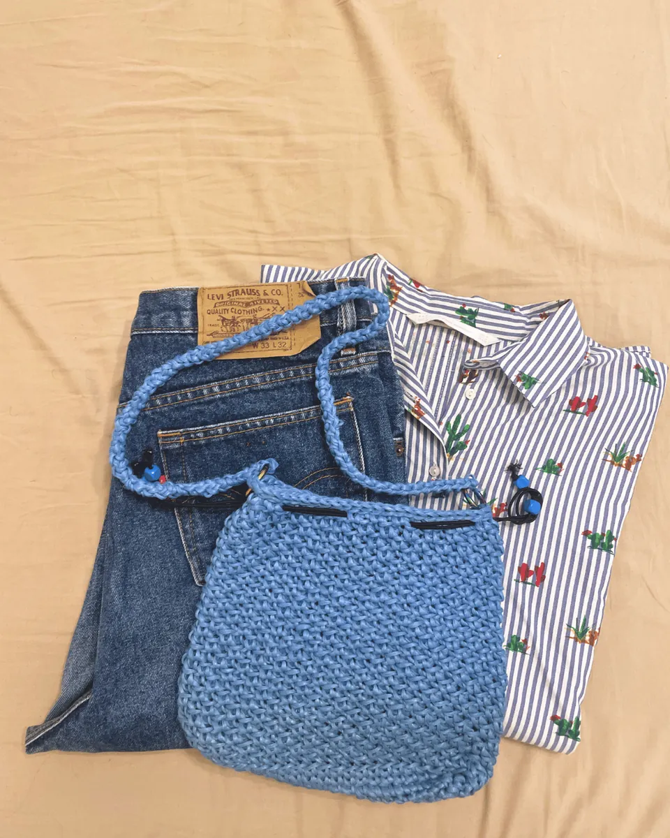 Borsa a Secchiello Crochet "Ocean Vibe" — foto 5