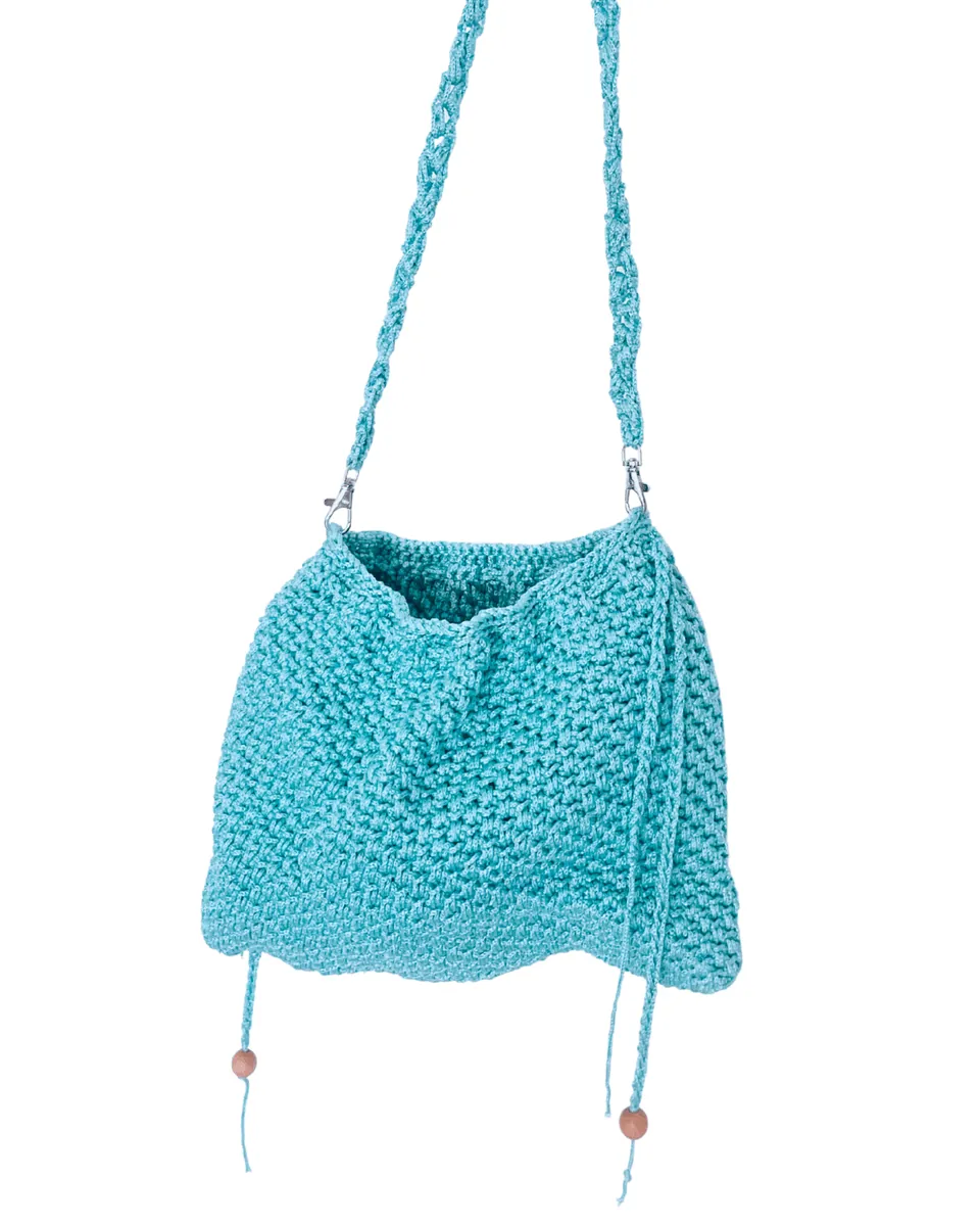 Borsa Crochet "Turquoise Breeze" — foto 5