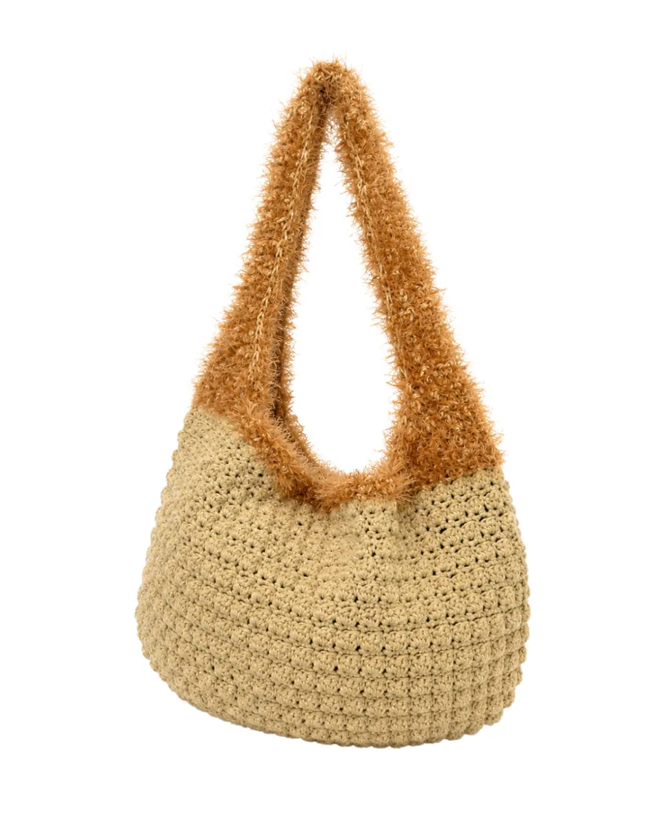 Borsa Spalla Crochet "Warm Honey" — foto 2