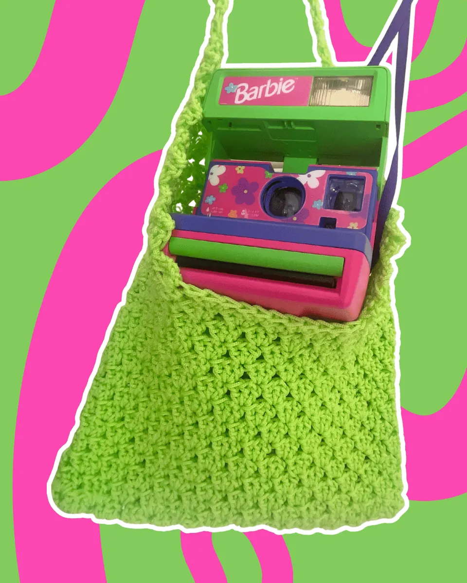 Borsa Hobo Crochet "Lime Energy" — foto 4
